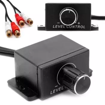 Универсальный автомобильный стерео усилитель громкости бас RCA ручка регулятора уровня чёрный
