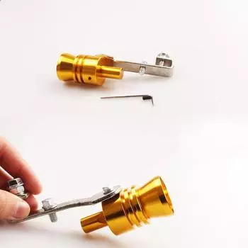 Универсальный автомобильный турбозвуковой свисток, глушитель, выхлопная труба 31 мм (XL) Поддельный продувочный клапан BOV Simulator Whistler Auto красный