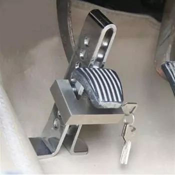 Универсальный автомобильный замок педали тормоза сцепления из легированной стали, защита от кражи для автомобилей, грузовиков, дроссельной заслонки, педали акселератора