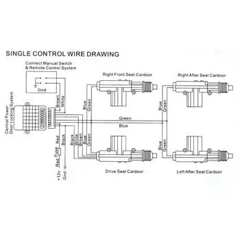 Универсальный автомобильный замок с дистанционным управлением, дверь с 4 приводами для дверных замков, система бесключевого доступа, комплект для блокировки 12 В, защита от кражи чёрный