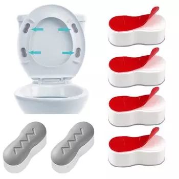 Универсальный бампер для сиденья унитаза, самоклеящиеся амортизирующие накладки на сиденье, прокладка для усилителя крышки унитаза, прочный амортизатор, амортизатор 4PCS