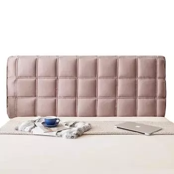 Универсальный бархатный защитный чехол для спинки кровати, утолщенный стеганый чехол для изголовья кровати, супермягкий плюшевый стеганый чехол для изголовья кровати 120cmx68cm