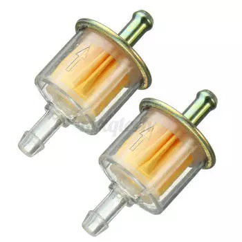 2шт универсальный бензиновый встроенный топливный фильтр грязевой мотоцикл часть подходит 5/16 8м 2PCS жёлтый