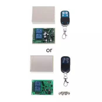 Универсальный беспроводной пульт дистанционного управления 433 МГц, 85-250 В переменного тока, 110 В, 220 В, 2-канальное реле