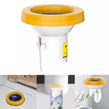 Универсальный блокиратор запаха в ванной комнате, прочный фиксатор протечек в ванной, простая установка, долговечная герметизация унитаза в ванной, прочный