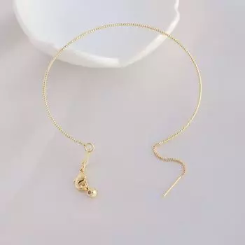 Универсальный браслет цвета белого золота 18 карат с застежкой-лобстером, силиконовыми бусинами, регулируемый, с сохранением цвета, самодельное украшение 18K color adjustable Bracelet a