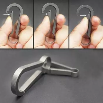 Универсальный брелок из титанового сплава, автомобильный поясной зажим, пряжки, аксессуары