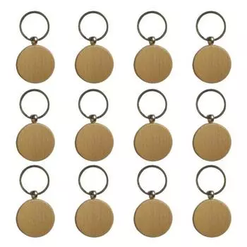 Универсальный брелок-подвеска DIY гладкая поверхность дерева DIY деревянный кулон брелок 1