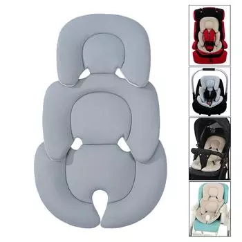 Универсальный чехол для детской коляски Мягкие и удобные подушки для детской коляски Легко моющиеся Подкладка для детской коляски Автокресла серый