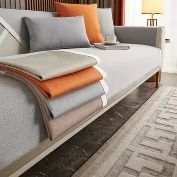 Универсальный чехол для дивана, четыре сезона, спинка дивана для гостиной, подлокотники, однотонные нескользящие подушки для мебели, защита от пыли 70x70