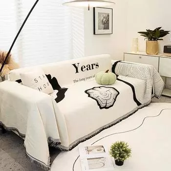 Универсальный чехол для дивана Four Seasons из синели, расширенный, «все включено», тканевый, с защитой от кошачьих царапин, полный чехол для дивана, цельный чехол 180*180cm