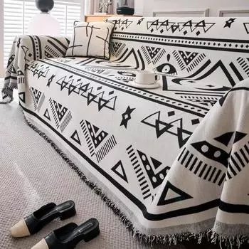 Универсальный чехол для дивана Four Seasons Chenille, чехол Ins Style, устойчивый к царапинам у кошек, двухсторонний, удобный, противоскользящий, подушка для дивана 180x130cm