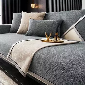 Универсальный чехол для дивана из синели, полотенце, однотонная подушка для дивана в гостиной, нескользящая подушка для дивана, подлокотник, чехол на спинку 50x70cm Hand towel