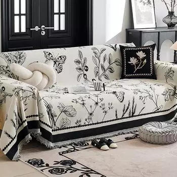 Универсальный чехол для дивана из синели, универсальный чехол High Sense Four Seasons, чехол для дивана «все включено», не царапающий, антипригарный, шерстяной чехол для дивана 180*130cm