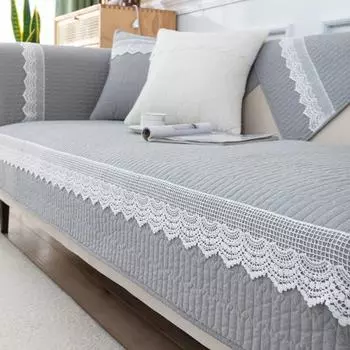 Универсальный чехол для дивана на четыре сезона, диван-полотенце для гостиной, однотонная утолщенная нескользящая подушка, хлопковый коврик для дивана, домашний декор 70x70cm 1pcs