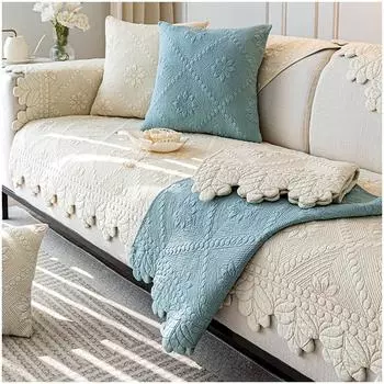 Универсальный чехол для дивана, полотенце, однотонный секционный чехол для дивана для гостиной, нескользящий чехол для дивана, подушка для подлокотника, спинка для дома 1pc 45x45 pillowcase