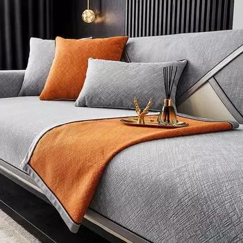 Универсальный чехол для дивана, полотенце, ткань синель, сплошной цвет, подушка для дивана для гостиной, нескользящая подушка для дивана, подлокотник, чехол на спинку 50x70cm Hand towel