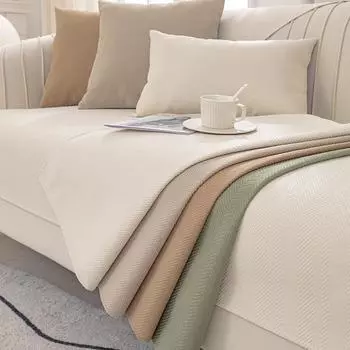 Универсальный чехол для дивана, полотенце, ткань синель, сплошной цвет, подушка для дивана для гостиной, нескользящая подушка для дивана, подлокотник, чехол на спинку 70x70cm 1pcs