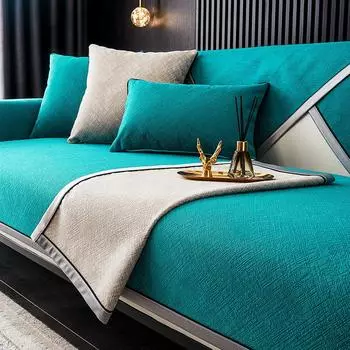 Универсальный чехол для дивана, полотенце, ткань синель, сплошной цвет, подушка для дивана для гостиной, нескользящая подушка для дивана, подлокотник, чехол на спинку 50x70cm Hand towel