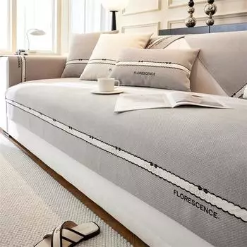 Универсальный чехол для дивана с вышивкой, нескользящая подушка для дивана, чехлы для диванных подушек из синели для гостиной, подлокотников, спинок, полотенец 70x70