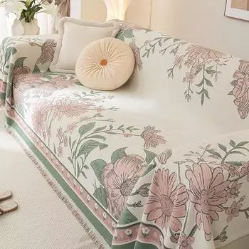Универсальный чехол для диванной подушки из синели Four Seasons, нескользящий чехол для дивана, универсальный универсальный чехол, полотенце 180-130cm