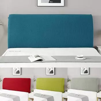 Универсальный чехол для изголовья кровати, простой современный европейский чехол из эластичной ткани, защитный чехол 1,8 м 1,5 м, мягкий 1.2M