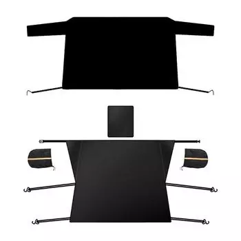 Универсальный чехол для лобового стекла автомобиля, легко устанавливается, многофункциональный чехол для лобового стекла от льда и снега для грузовиков, автомобилей, внедорожников, фургонов Whole 252x90 cm