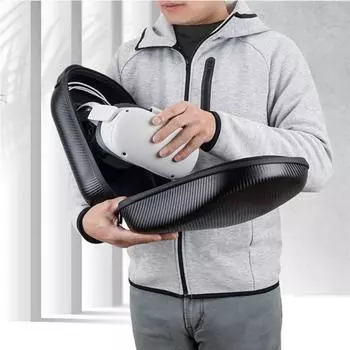 Универсальный чехол для очков VR Oculus Quest 2, устойчивый к ударам жесткий чехол для хранения, соломенный коврик с рисунком, сумка-клатч VR