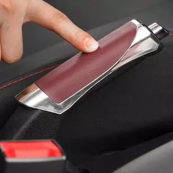 Универсальный чехол для ручного тормоза автомобиля из искусственной кожи, защитный чехол для рычага переключения передач, украшение для салона автомобиля чёрный