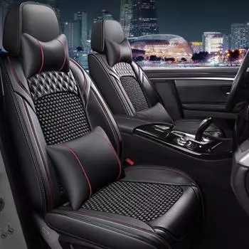 Универсальный чехол для сиденья автомобиля Ice Silk для Mercedes A-Class W168 W169 W176 W177 A-Klasse A180 A190 A200 A220 A250 Автомобильные аксессуары