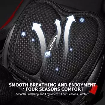 Универсальный чехол для сиденья автомобиля, дышащая подушка для сиденья, утолщенная мягкая нескользящая накладка на сиденье, коврики из автомороженого, полный комплект для большинства автомобилей