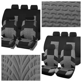 Универсальный чехол для сиденья автомобиля с рисунком покрышек - популярный товар в трансграничной электронной коммерции B-4 piece set хаки