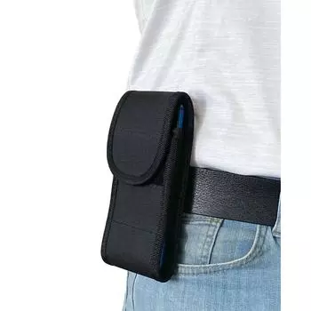 Универсальный чехол для телефона с липучкой и холщовой тканью Lederax, прикрепленный к ремню