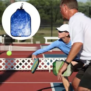 Универсальный чехол для весла Pickleball с карманом на молнии, водонепроницаемый износостойкий защитный чехол для ракетки Pickleball Paddle темно-зеленого
