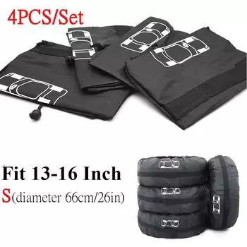 Универсальный чехол для запасного колеса автомобиля Чехол из полиэстера для хранения автомобильных колесных шин Аксессуары для автомобильных шин Пылезащитный протектор для колес