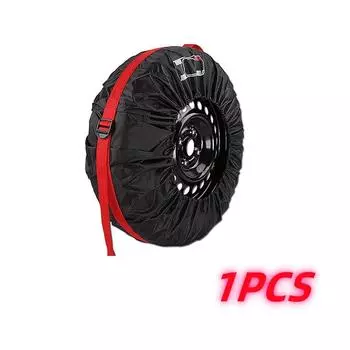 Универсальный чехол для запасного колеса из 1 шт., полиэстер, сумки для хранения автомобильных шин, аксессуары для автомобильных шин, защита колес автомобиля 13-16inch красный