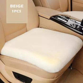 Универсальный чехол на автомобильное сиденье, зимний теплый пушистый плюшевый коврик для сиденья, дышащий коврик для переднего и заднего сиденья, внутренний стиль для автомобиля, грузовика красный