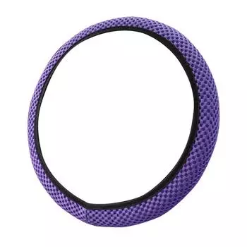 Универсальный чехол на руль автомобиля 38 см, эластичный ледяной шелк, летние крутые нескользящие автомобильные аксессуары One Size фиолетовый