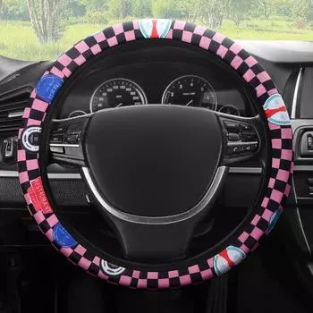 Универсальный чехол на руль в виде симпатичной бабочки с нескользящей ручкой для всех сезонов - декор салона автомобиля для женщин. Small footprint; 38cm