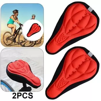 Универсальный чехол на седло велосипеда, утолщенный чехол на седло велосипеда, удобный дышащий чехол для езды на велосипеде на открытом воздухе