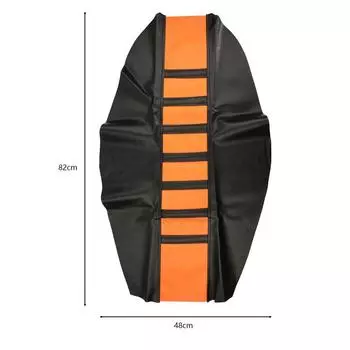 Универсальный чехол на сиденье мотоцикла из искусственной кожи, нескользящий захват, мягкая подушка для мотоцикла красный