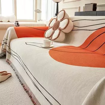 Универсальный чехол на спинку дивана, полотенце, универсальная высококачественная нескользящая подушка для дивана Four Seasons, прямой рядный чехол 180*130cm