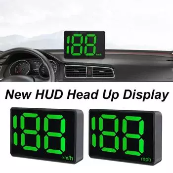 Универсальный цифровой GPS-спидометр для автомобиля HUD Head Up Display KM/H MPH Speed Display Система оповещения о превышении скорости