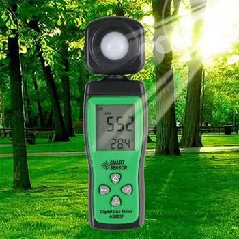 Универсальный цифровой люксметр, интеллектуальный датчик, фотометр 0-200000 люкс, ЖК-дисплей, люксметр, экспонометр, бытовые принадлежности AS803F AS803F