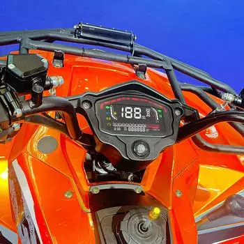 Универсальный цифровой спидометр для мотоцикла, 140000 об/мин, ЖК-тахометр, приборная панель с черным кронштейном для инструментов, металлический держатель