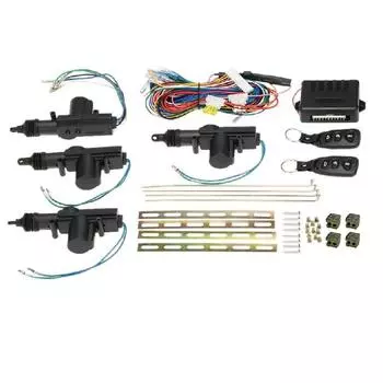 Универсальный DC 12V Автомобильный пульт дистанционного управления Центральный замок Комплект охранной противоугонной сигнализации Универсальная система бесключевого доступа CHINA