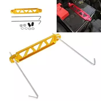 Универсальный держатель для автомобильного аккумулятора из алюминиевого сплава, кронштейн для крепления аккумулятора, распорка для Honda Civic EK EG золотой