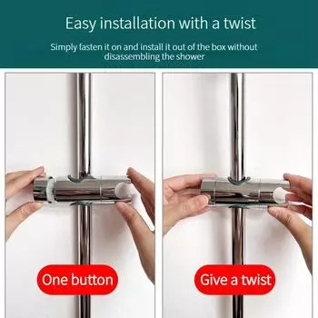 Универсальный держатель для душевой лейки, регулируемый 18~25 мм, держатель для душевой рейки из АБС-хрома, аксессуары для ванной комнаты, кронштейны для крепления душа