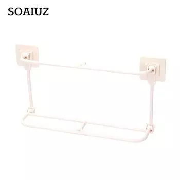 Универсальный держатель для хранения тапочек Beatit, пластиковая настенная вешалка-органайзер для тапочек бежевый