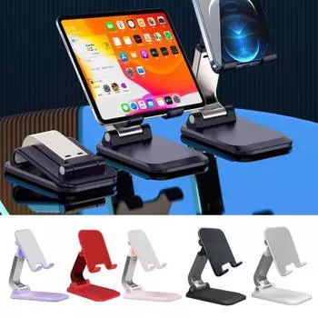 Универсальный держатель для мобильного телефона, устойчивый размер, нескользящий компактный держатель, складной кронштейн для планшета, мобильный телефон розовый